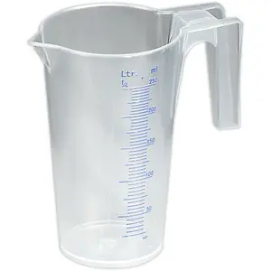 250ml Clear Measuring Jug with Easy Read Scale and Spout for Precise Pouring