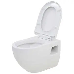 Berkfield Wall-Hung Toilet Ceramic White