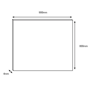 Splashwall Grey & Green Aluminium Splashback, (H)800mm (W)900mm (T)4mm