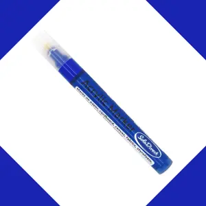 Acrylic Paint Marker Pen Permanent for Stone Leather Fabric Plastic (Blue)