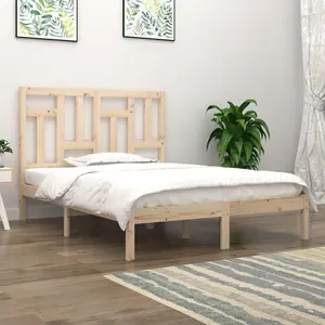 Berkfield Bed Frame Solid Wood Pine 120x200 cm