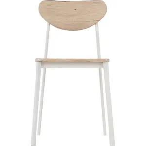 Corrinne Dining Chair (Set of 2) White/Oak