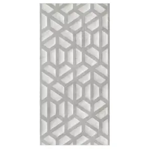 Manhattan Grey Matt Moroccan Ceramic Indoor Wall Tile, Pack of 5, (L)600mm (W)300mm