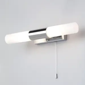 Litecraft Elena Chrome 2 Bathroom Wall Light