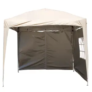 SunDaze Beige Side Panel with Zipper for 3x3M Pop Up Gazebo Tent 1 Piece