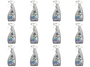 Cif Professional Stainless Steel and Glass Cleaner 750 mL (Pack of 12)