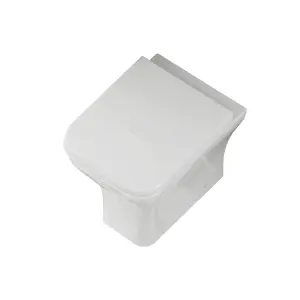 Nes Home Square Back to Wall Rimless Toilet and Soft Close Seat White