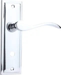 Sandleford Lupton Bathroom  Door Handle Lever Set - Polished Chrome