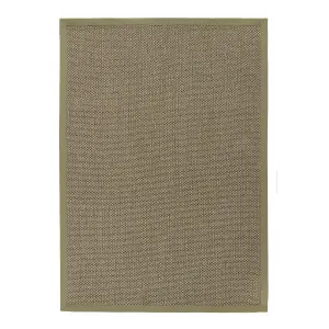 Origins Sisal Rug Sage Green with Sage Green Border 120CM x170CM