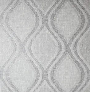 Arthouse Curve Geometric Grey Wallpaper 295101