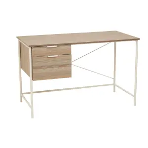 Interiors by Premier Bradbury Light Oak Veneer Desk With Drawers