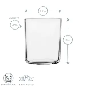 Aere Water Glasses - 280ml (Set of 6)