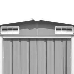 Berkfield Garden Shed Grey 257x990x181 cm Galvanised steel