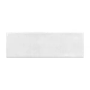 Top Ceramics White Gloss Metro Ceramic Wall Tile (L)300mm x (W)100mm Each box 0.84sqm