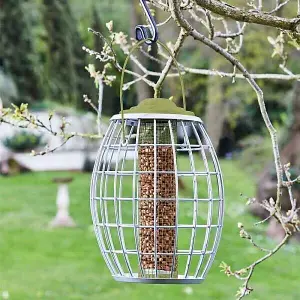 Garden Bird Feeder Peanut Hanging Feeding Station Squirrel Proof Outdoor