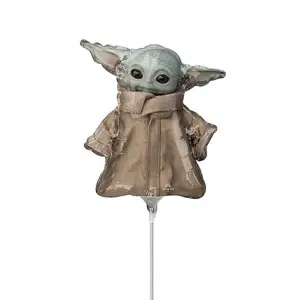 Star Wars: The Mandalorian Am Stab Mini Baby Yoda Foil Balloon Green/Brown (One Size)