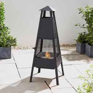 BillyOh Large Metal Chiminea 100cm