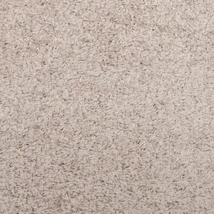 Shaggy Rug PAMPLONA High Pile Modern Beige 120x170 cm