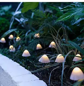 Mushroom LED Solar Garden Lights