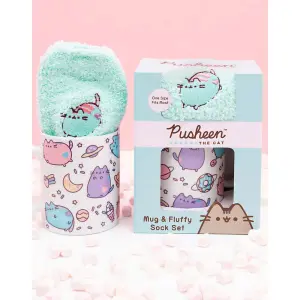 Pusheen Womens/Ladies Mug And Sock Set Multicoloured (One Size)