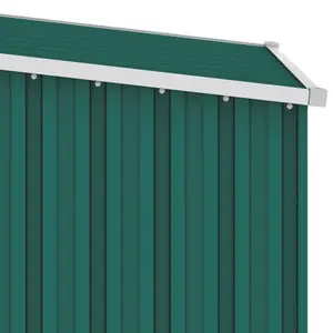 Pearces Garden Shed 87 x 98 x 159 cm Galvanized Steel Green