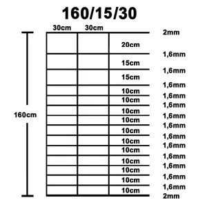 Berkfield Garden Fence Galvanised Steel 50x1.6 m Silver