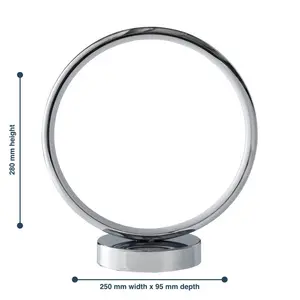 Set of 2 Hoop - Polished 10W LED Table Lamps (Set of 2)