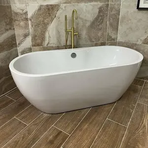 Viktor Benson Onyx 1655mm Freestanding Double Ended Bath