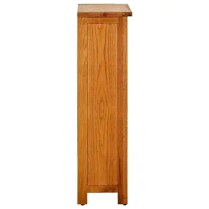 Berkfield Bookcase 45x22.5x82 cm Solid Oak Wood