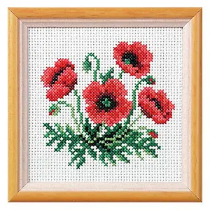 XSTITCH KIT POPPY - Cross Stitch Kit: Poppy - Orchidea