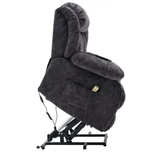 Fabric Electric Massage Recliner Chair with Padded Design and Heating Function