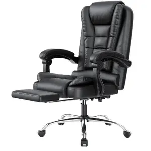 Executive Office Chair with Footrest,Computer Chair with Tilt Function for Home Office Working