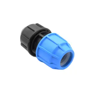 FloPlast Compression Straight Reducing Pipe fitting adaptor (Dia)55.5mm