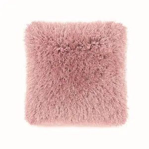 Rose Shaggy Luxurious Modern Plain Easy to Clean Rug For Bedroom Dining Room And Living Room -60cm X 120cm