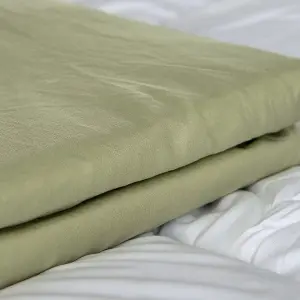 Just So Home Microfibre Bed Sheet SET Soft Touch Bedding (Green, Single)