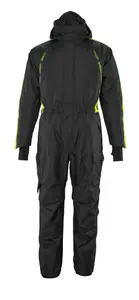 Mascot Hardwear Lightweight Boilersuit with Kneepad Pockets (Black/Hi-Vis Yellow)  (X Large)