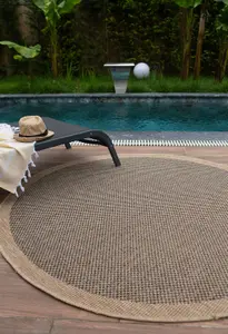 Nature Collection Outdoor Rug in Dark Grey  5200DG