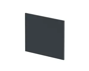 700mm Square MDF Reversible Shower Bath - Soft Black