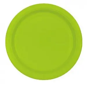 Amscan Paper Plain Disposable Plates (Pack of 8) Kiwi Green (One Size)