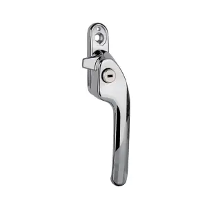 Timber Series Guru Cranked Locking Window Fastener - Polished Chrome (Right Hand)