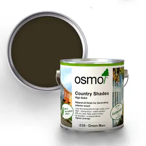 Osmo Country Shades Opaque Natural Oil based Wood Finish for Exterior E39 Green Man 2.5L