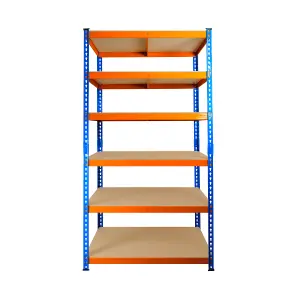 3 Bays of 6 Tier Extra Heavy Duty Storage Racking 1800h x 900w x 450d mm 300kg