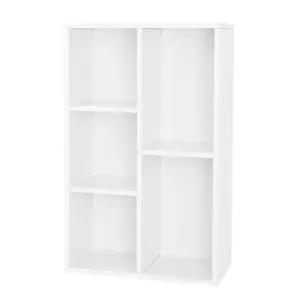 Arkwright 5 Grid Bookcase White