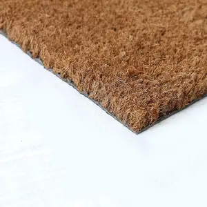 Coco&Coir Natural Coir  Rubber Backed Eco-Friendly Indoor Outdoor Heavy Duty Entrance Door Mat 45 x 75 cm THE NEWS