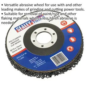 Premium Polycarbide Abrasive Cup Wheel 115mm for Paint and Rust Removal