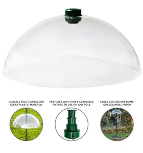 Bird Feeder Station Baffle Dome Stop Squirrel Stealing Bird Feed Guard