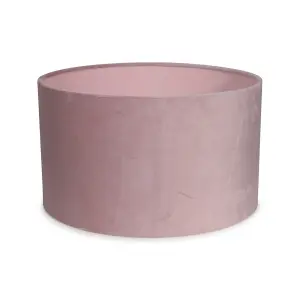 ValueLights Reni Blush Pink Velvet Small Ceiling Pendant Lamp Shade