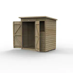 Beckwood 6x4 Pent Shed - 1 Window - Double Door