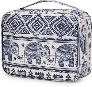 Travel Hanging Toiletry Wash Bag Makeup Cosmetic Organizer For Women Waterproof (Elephant)