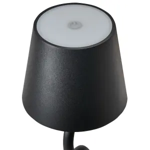 Wireless Metal Table Lamp Black VOUGA